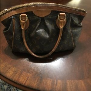 Authentic Vintage Louis Vuitton Tovoli M40143. PVC Coated Canvas & Leather.